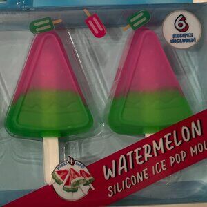 Watermelon Silicon Ice Pop Molds‎ (Set of 4) (new)